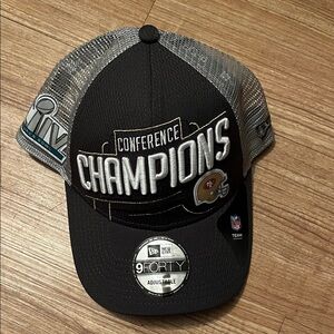New Era SF Super Bowl NFL Gray Conference Champions Hat- NEW!!